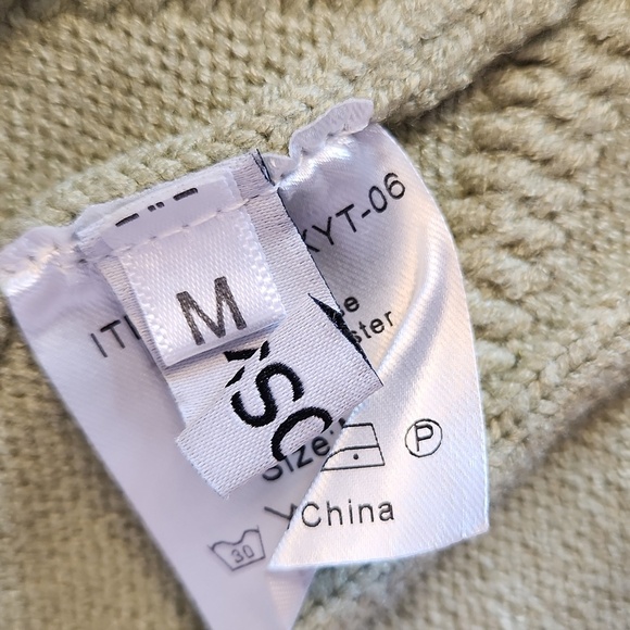 EBOSSY Women’s Cable Knit Long Sleeve Embroidered Cardigan, size M - Picture 8 of 12